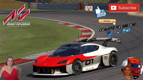 Assetto Corsa Porsche Mission R 2023 Electric Car Test Brands Hatch