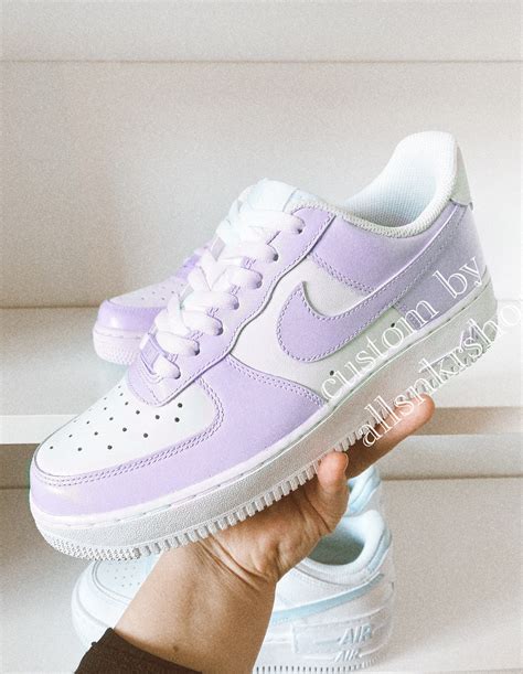 Buy Womens Nike Air Force 1 Low Custom Purple Lilac Online In India Etsy
