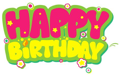 Yellow And Pink Happy Birthday Png Clipart Picture Happy Birthday Png