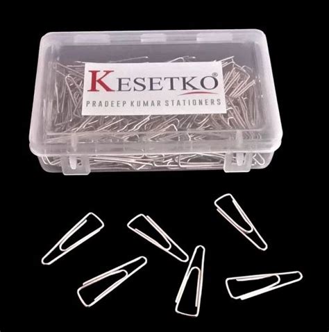 Steel Kesetko Paper Clips Metal Gem Clips U Clips 28 Mm 100 Peace