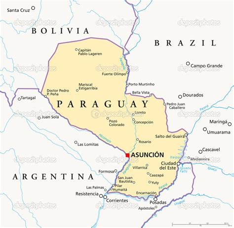 Bolivia en el mapa de america del sur. Mapa de Paraguay - Mapa Físico, Geográfico, Político ...