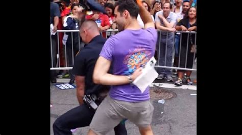 Nypd Cop Gets Down With A Pride Parade Marcher Kutv