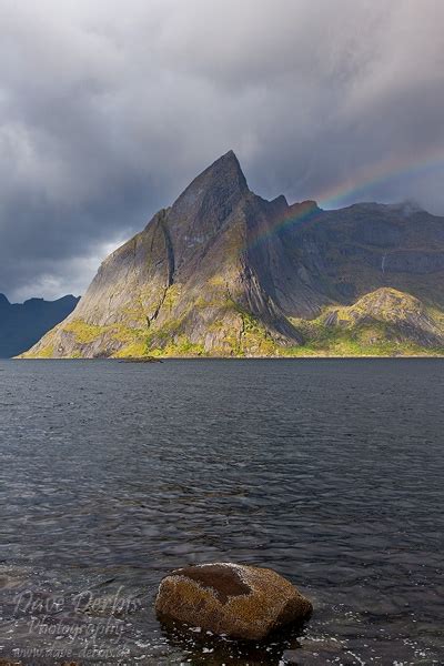 Olstinden Rainbow Lofoten Norway Dave Derbis Photography