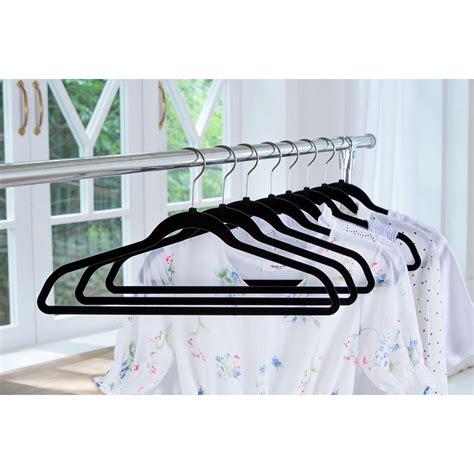 Flocked Non Slip Space Saving Clothes Hangers 50 Pack Nortram Retail