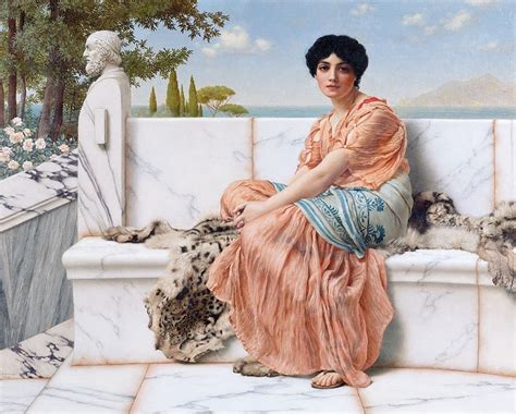 In The Days Of Sappho 1904 By John William Godward History Analysis And Facts Arthive