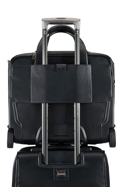 Samsonite Pro Dlx 4 Lth Rolling Laptop Bag 164 Black Rolling Luggage