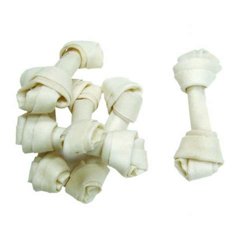 White Rawhide Bone 6in