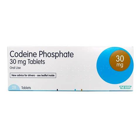 Codeine Phosphate 30mg Pack Of 28 Tablets