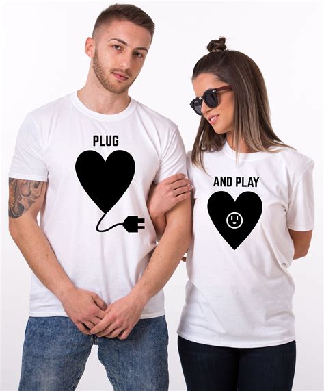 plug play shirts plug and play matching couples shirts unisex camisetas personalizadas para