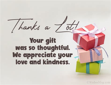 Thank You Messages For Wedding Gift Wishesmsg