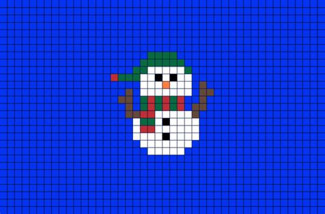 Snowman From Snowman Winter Snow Pixel Pixelart 8bit
