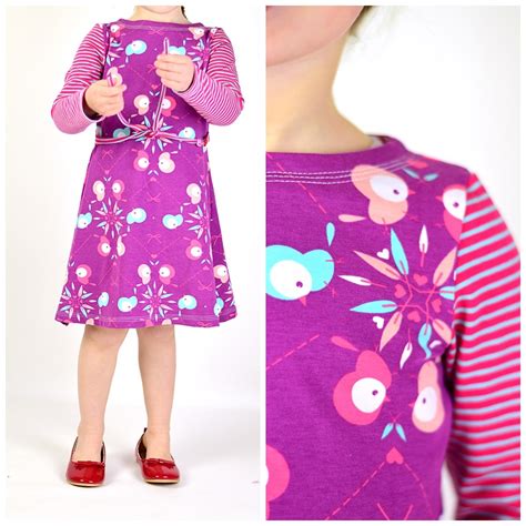 Kleid nahen mit dem alles fuer selbermacher schnittmuster. Wie Ihr ein Bindeband miteinfassen könnt. | lillesol ...
