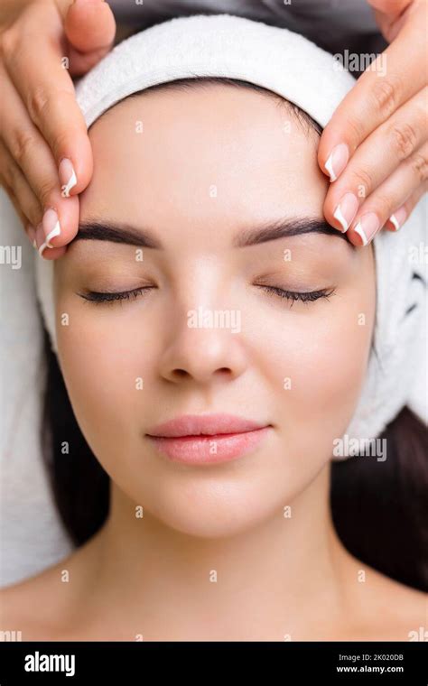 Professional Anti Aging Facial Massage Action Relaxing Facial Treatment At Spa Relaxing And