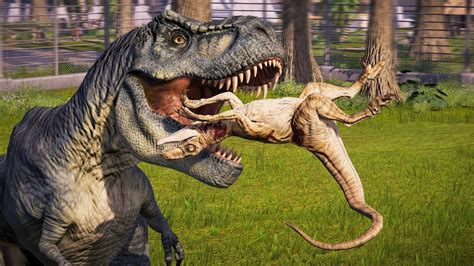 🌍 Jurassic World Evolution Return To Jurassic Park Tyrannosaurus Rex Vs Raptors Breakout