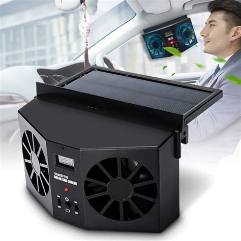 New Car Solar Energy Ventilator Window Fans Air Vent Cool Exhaust Fan