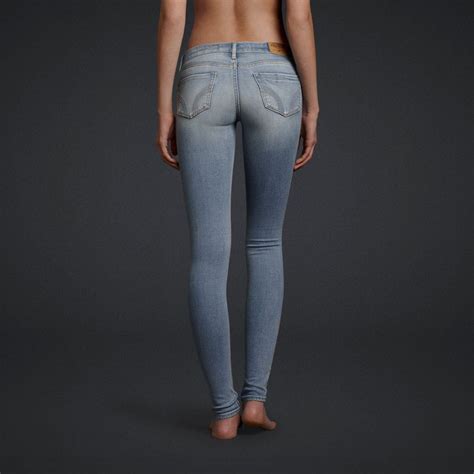 hollister hco embellished light wash women s sexy super skinny jeans new 3 26x31 super skinny