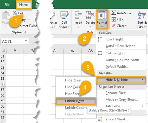 How To☝️ Unhide All Rows Or Columns In Excel Spreadsheet Daddy