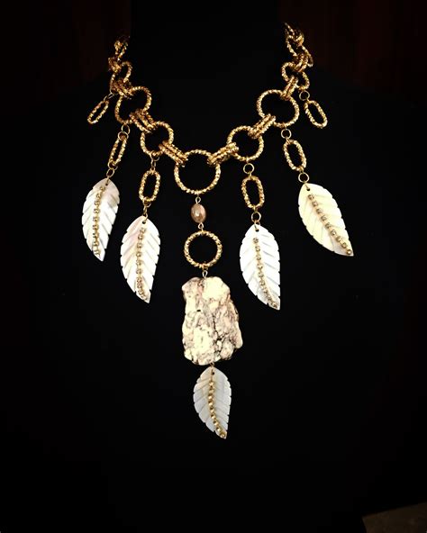 Collar De Hojas De Madre Perlas Doyle Handmade Jewelry Drop Earrings