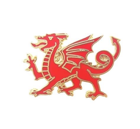 Wales Dragon Enamel Lapel Pin Badge T1138 Etsy