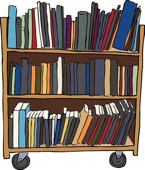 Shelf Of Books Clip Art