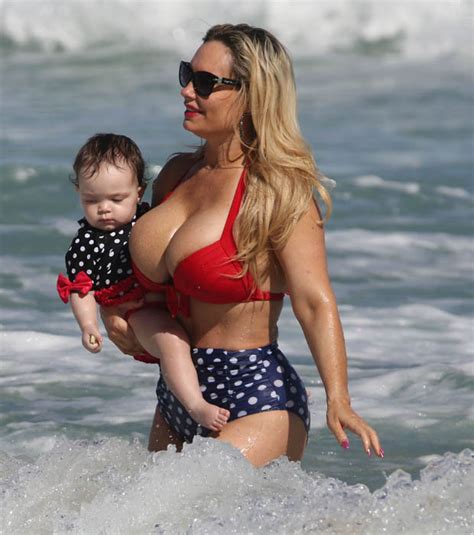 Coco Austin’s Boobs Buffeted To The Brink In Epic Bikini Pop Out Daily Star