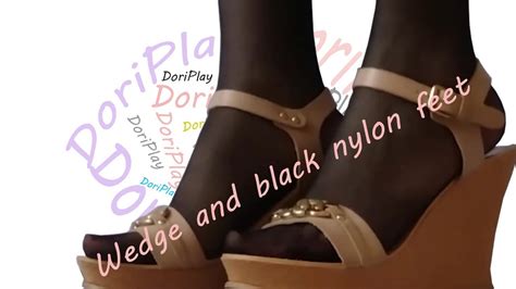 Wedge And Black Nylon Feet Youtube