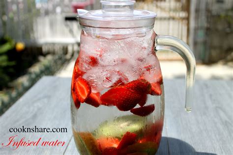 Strawberry Kiwi Infused Detox Water Cook N Share World Cuisines