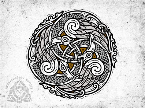 Sergey Arzamastsev Dribbble Celtic Artwork Norse Tattoo Celtic Art