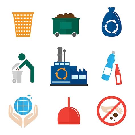 Colección de iconos de reciclaje Descargar Vectores gratis