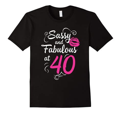 Sassy And Fabulous Vintage 40th Birthday T Shirt For Women Art Artvinatee