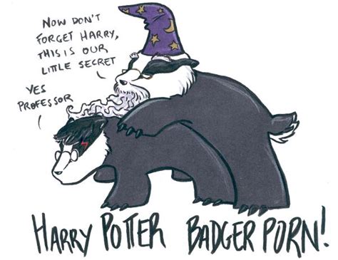 Rule 34 Albus Dumbledore Badger Fur Harry James Potter Harry Potter Male Only Mammal Mustelid