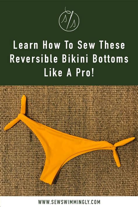 Learn How To Sew These Diy Reversible Bikini Bottoms Like A Pro These