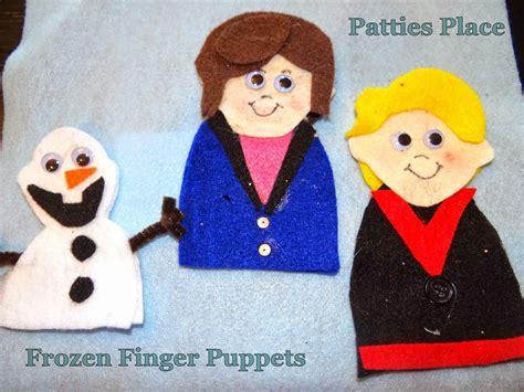 Patties Place Frozen Finger Puppets Made From Felt