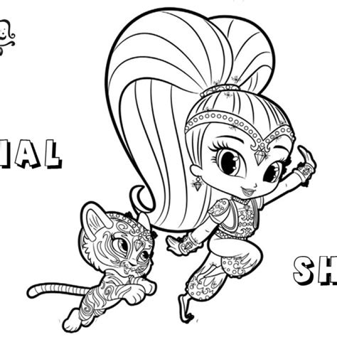 Shimmer And Shine Coloring Page