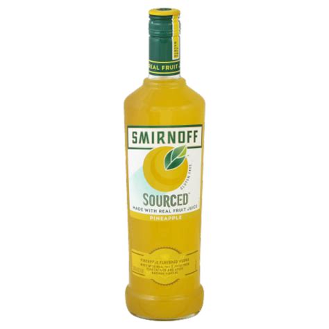 Smirnoff Sourced Pineapple Vodka Infused With Natural Flavors 750 Ml