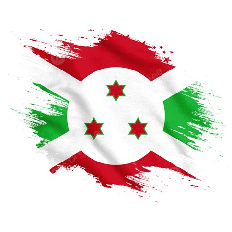 Burundi New Watercolor Flag Brush Burundi Flag Burundi Day Png