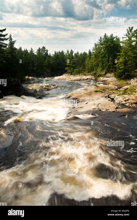 Chutes Ontario Provincial Park Rapids In Massey Ontario Canada Stock