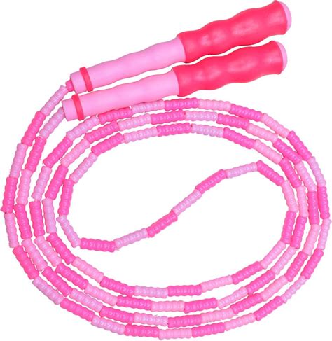 Pink Jump Rope Soft Beads Segment Jump Rope Sporst And Fitness