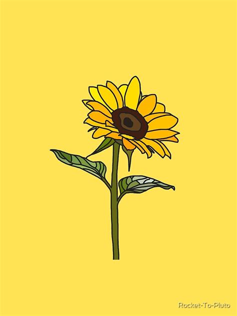 Aesthetic Sunflower Graphic T Shirt By Rocket To Pluto