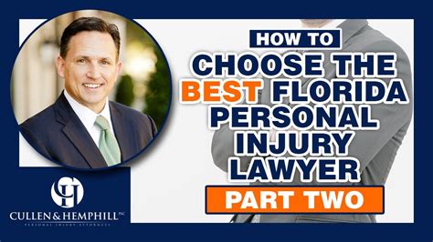How To Choose A Florida Personal Injury Lawyer Part 2 Youtube