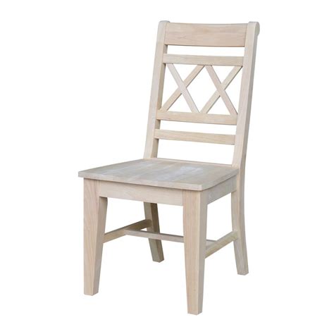 Shop wayfair for all the best unfinished kitchen & dining chairs. International Concepts Canyon Unfinished Wood Double X ...