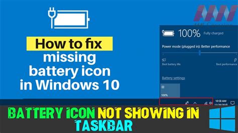 How To Fix Missing Battery Icon In Windows 10 Taskbar Otosection