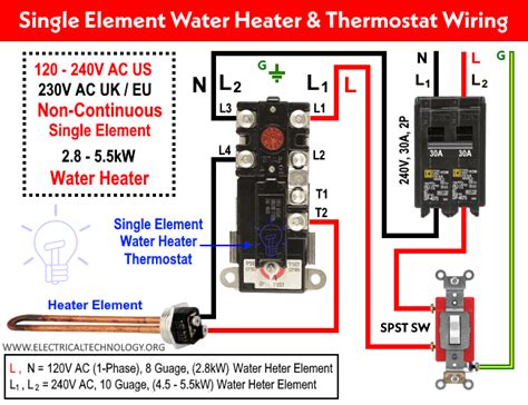 Electric Water Heater Upper Thermostat Wiring Diagram Database