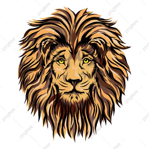 Lion Head Logo Vector Png Images Lion Head Vector Hand Drawing Lion
