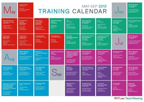 Training Schedule Template Calendar Template Excel Calendar Template