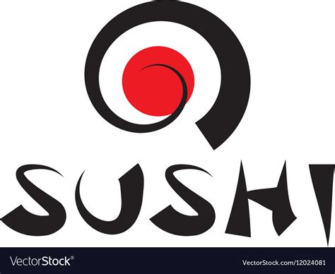 Logo Sushi Royalty Free Vector Image Vectorstock