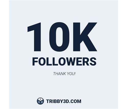 10k Followers On Instagram 🤯 Tribby3d