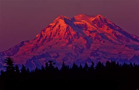 Mt Rainier At Sunset By Robert Torkomian Scenic Photography
