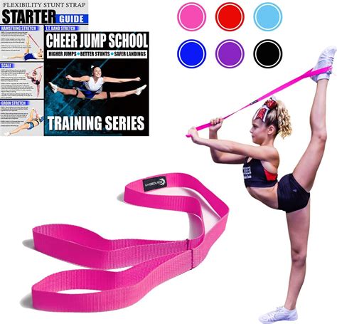 Cheerleading Flexibility Stunt Strap For Stretching 5 Colors Available From Myosource Pink