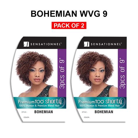 Sensationnel Premium Too Shorty Human Hair Blend Bohemian Weaving 9